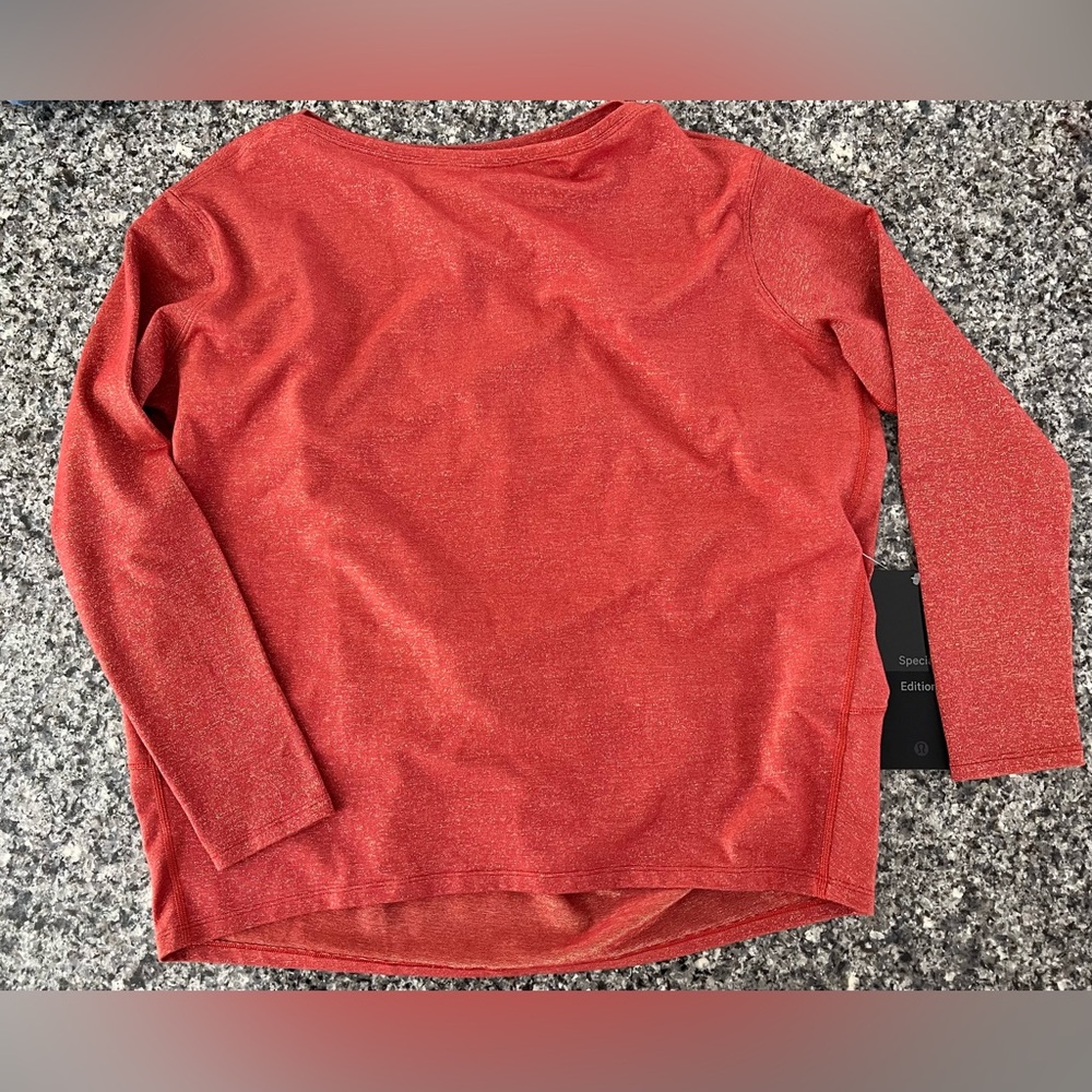 NWT Lululemon Back in Action Long Sleeve *Spark Size 2